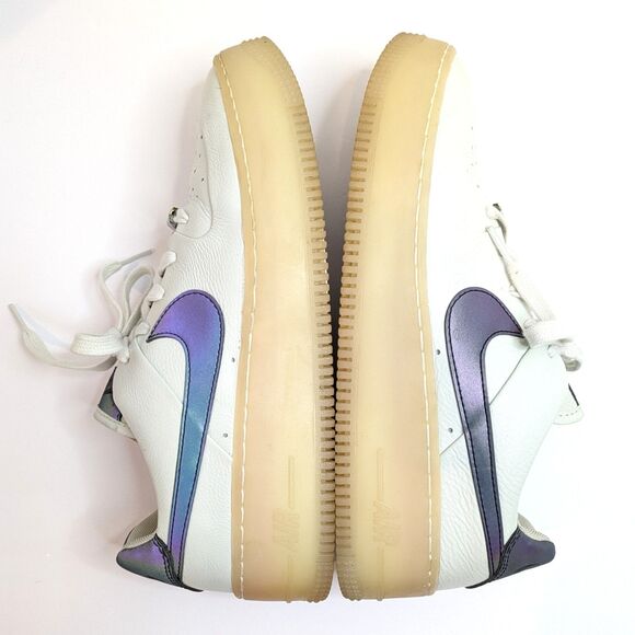 Nike AF1 Sage Low Spruce Aura Leather AR5409-003 Women 10 / Men 8.5 Iridescent - Picture 9 of 12